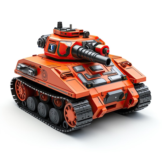Ilustración que ilumina la pantalla del juguete del tanque.