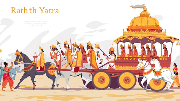 Ilustración de Ratha Yatravector de Ratha Yatra El señor Jagannath Ilustración