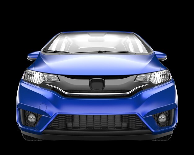 Ilustración de renderización 3D de automóviles modernos aislados en el fondo