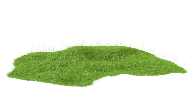 Ilustración renderizada de un pedazo de tierra