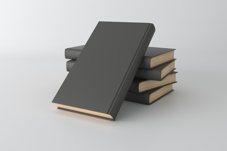 Foto ilustración de renderizado 3d de maqueta de portada de libro