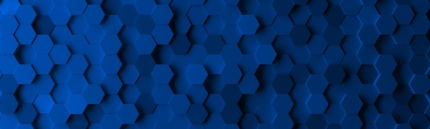 Ilustración de renderizado de fondo hexagonal tecnológico abstracto d