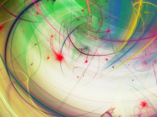 Ilustración de representación 3D de fondo fractal caótico abstracto