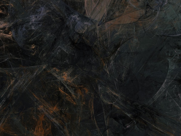 Foto ilustración de representación 3d de fondo fractal caótico abstracto