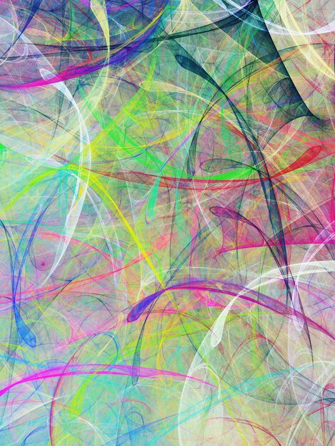 Ilustración de representación 3D de fondo fractal caótico abstracto