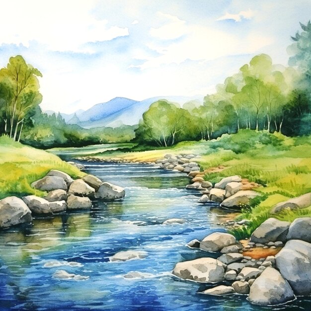 Foto ilustración del río