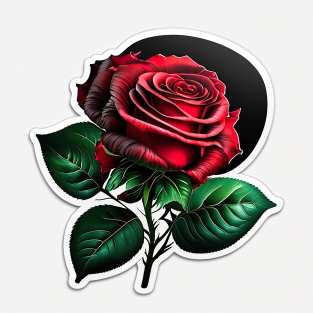 Ilustración de la rosa IA generativa