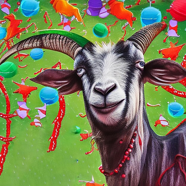 Ilustración del sacrificio de Eid ulAdha3D Imágenes de la celebración de los deseos de Eid