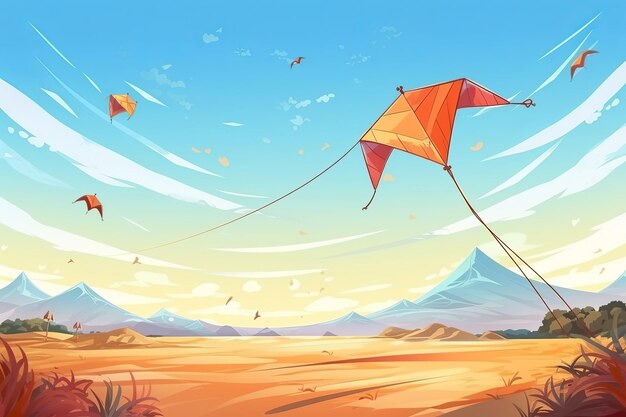 Foto ilustración del saludo para el festival de makar sankranti