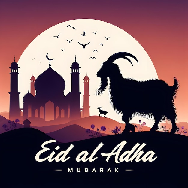 Foto ilustración de saludos para el eid al adha