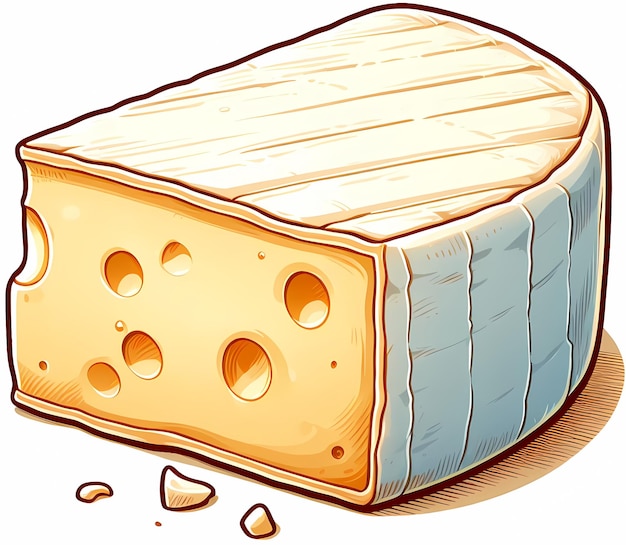 Foto ilustración sencilla del queso