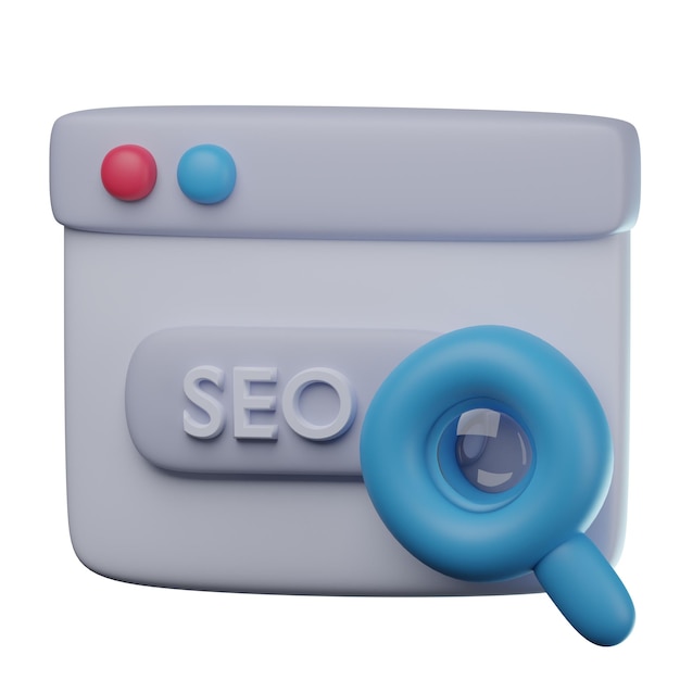 Ilustración SEO 3D