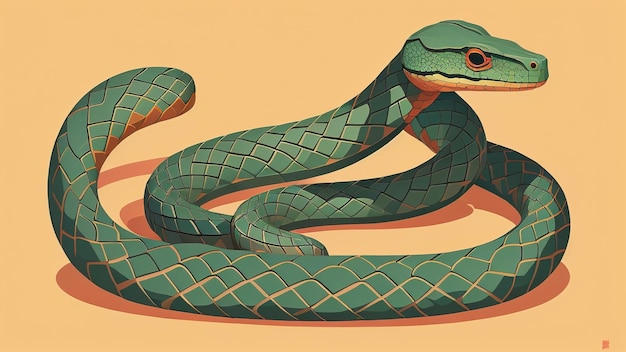 ilustración de serpiente