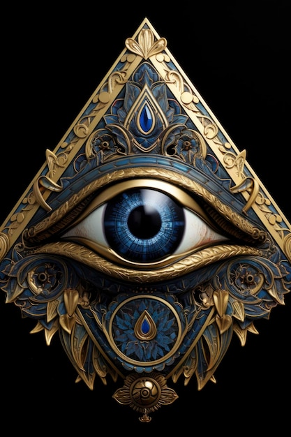 Ilustración de símbolo Illuminati