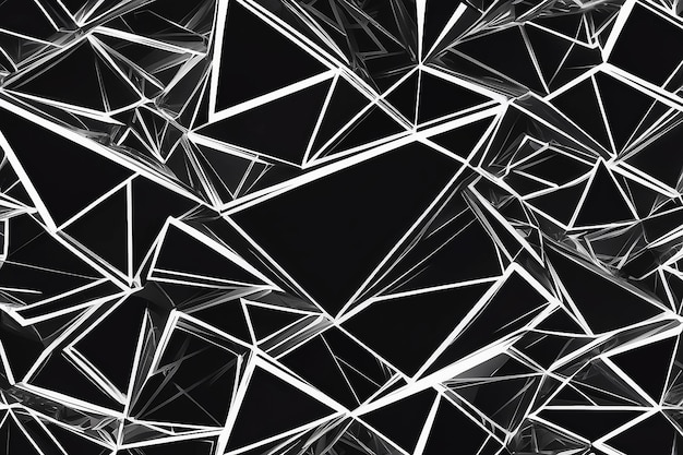Ilustración simple en blanco y negro Patrón de fondo geométrico abstracto