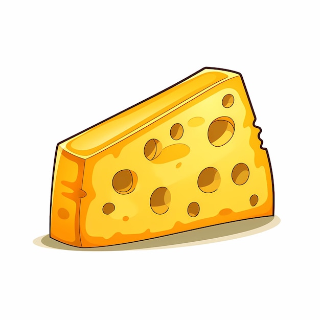 Ilustración simplificada de un queso