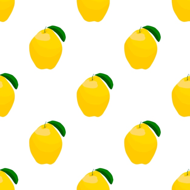 Ilustración sobre el tema membrillo inconsútil de color grande