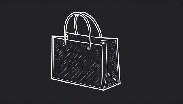 Foto ilustración de stock vectorial de un icono de bolsa de compras