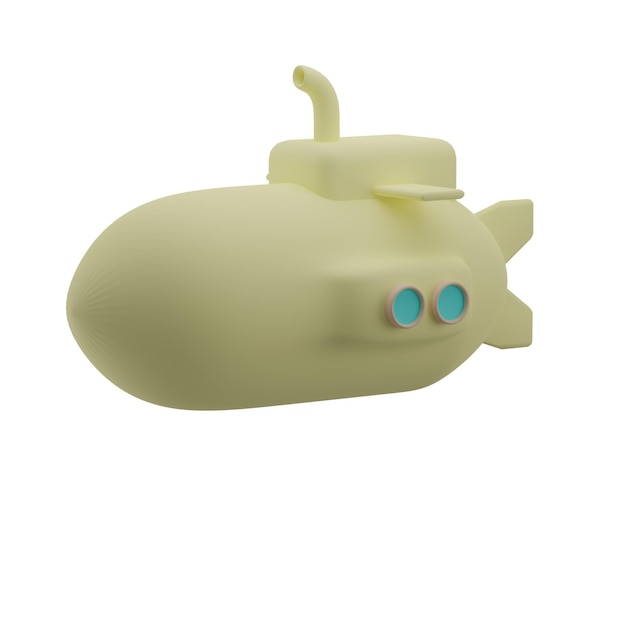 Ilustración submarina 3D