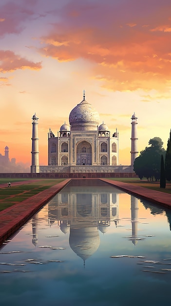 Ilustración de Taj Mahal
