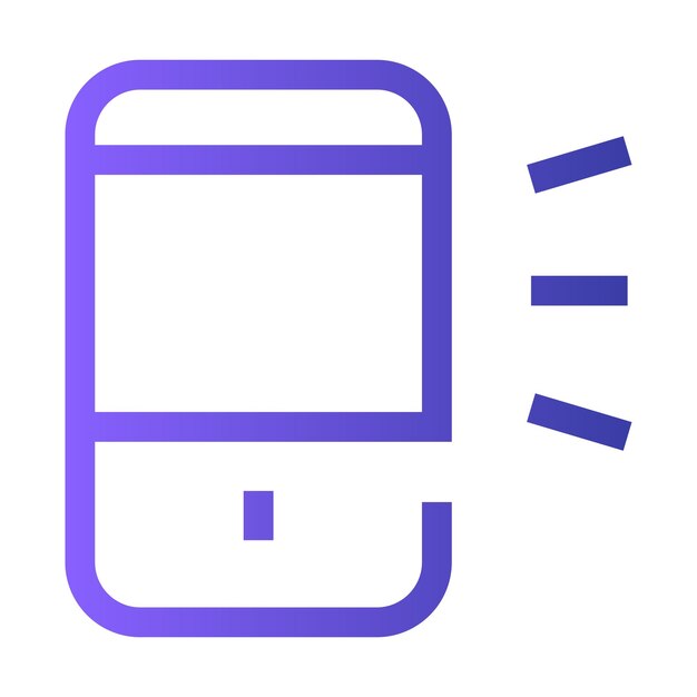 Una ilustración de un teléfono inteligente que emite luz que simboliza la comunicación y la tecnología