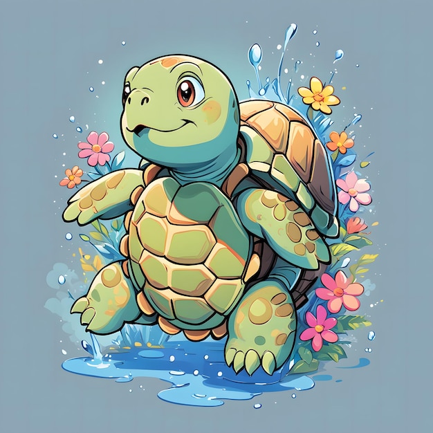 Ilustración de tortuga