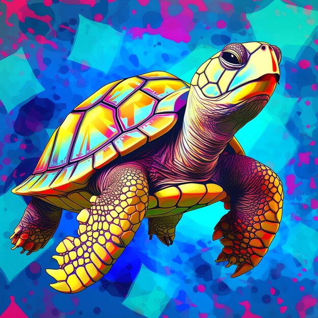 Ilustración de la tortuga