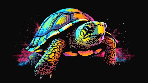 Ilustración de la tortuga