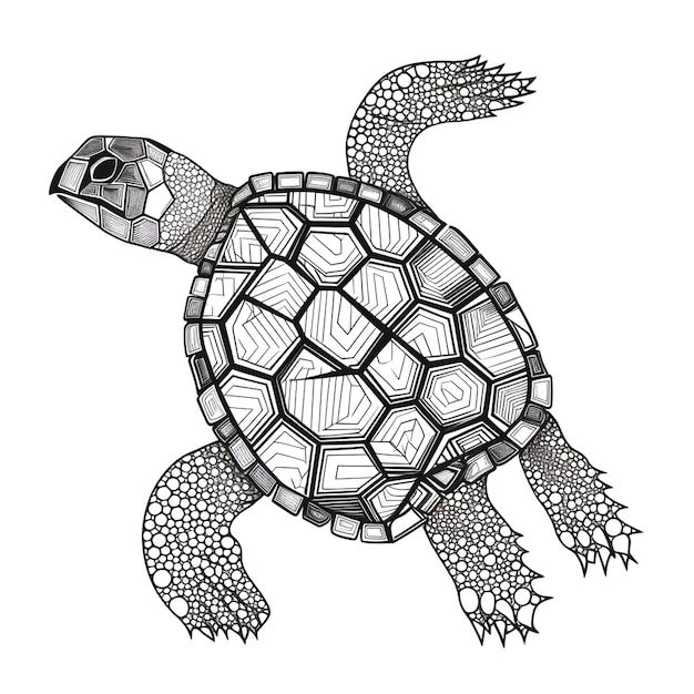 Ilustración de la tortuga