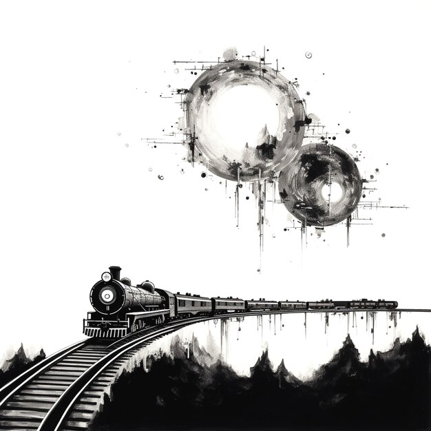 Foto ilustración de tren