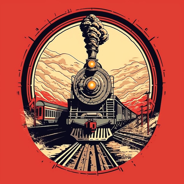 ilustración de tren