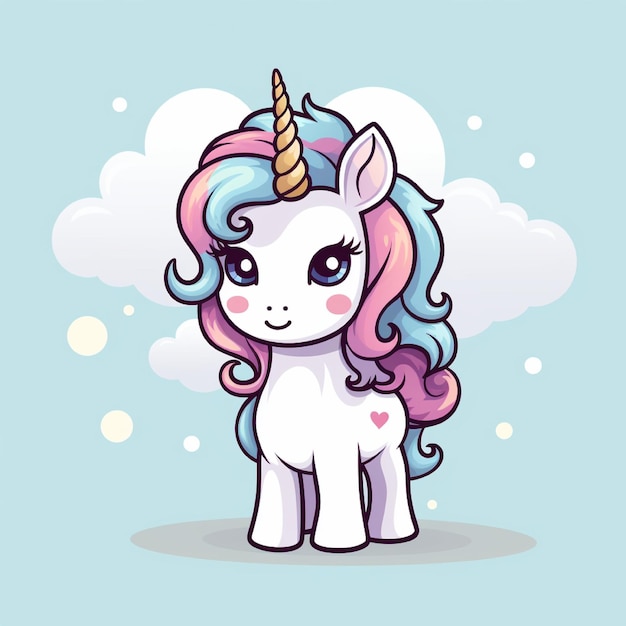 Foto ilustración del unicornio