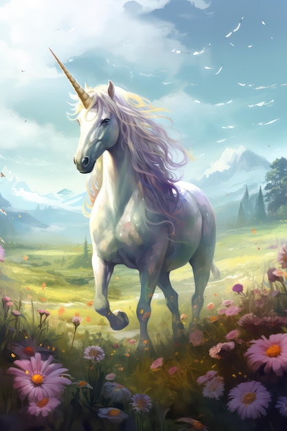 Ilustración del unicornio