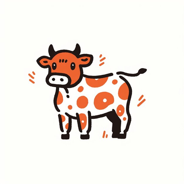 Ilustración de la vaca