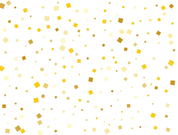 Ilustración de Vector de confeti cuadrado de Navidad dorado