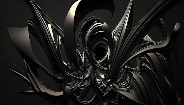 Ilustración de vector de fondo de color negro de fondo de pantalla de Gradiant Hecho por AIInteligencia artificial