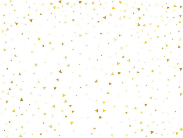 Ilustración de Vector de fondo de confeti triangular de oro de lujo