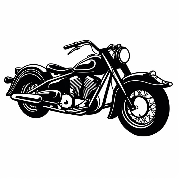 ilustración de vector ilustración de una motocicleta americana de época , generativa ai