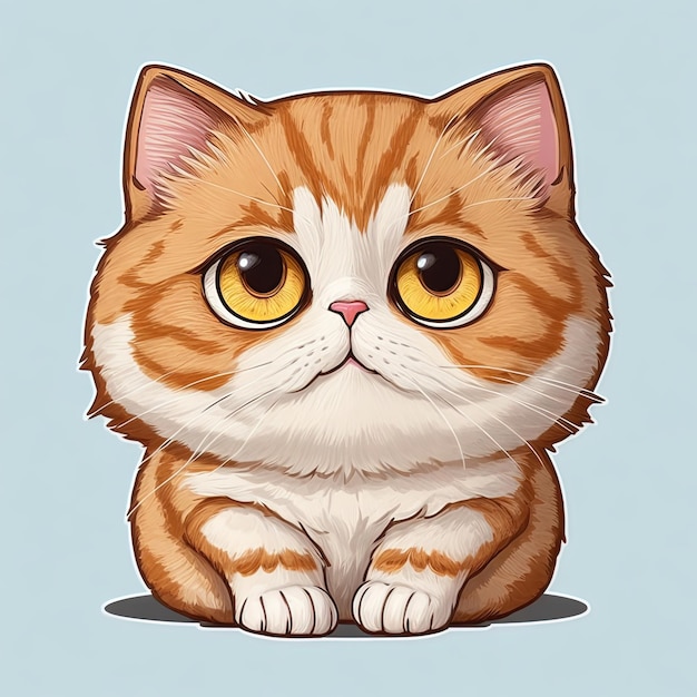 Ilustración de vector de lindo gato