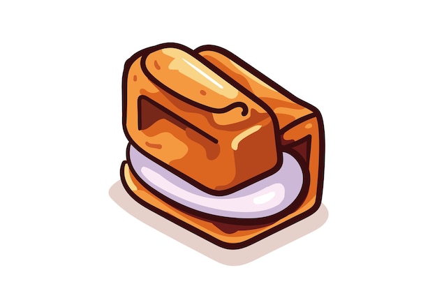 Ilustración de vector de pastel dulce Símbolo de comida de postre Elementos de diseño de panadería logos insignias etiquetas e iconos