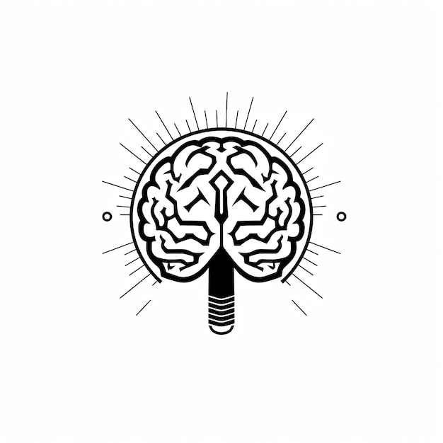 Ilustración vectorial del cerebro