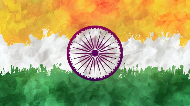 Ilustración vectorial del Día de la República Celebración del concepto de la India Símbolo mnemónico