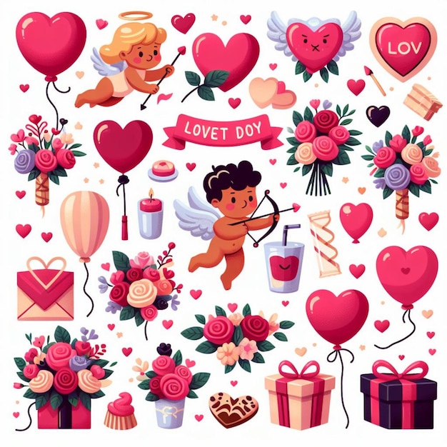 Ilustración vectorial del día de San Valentín
