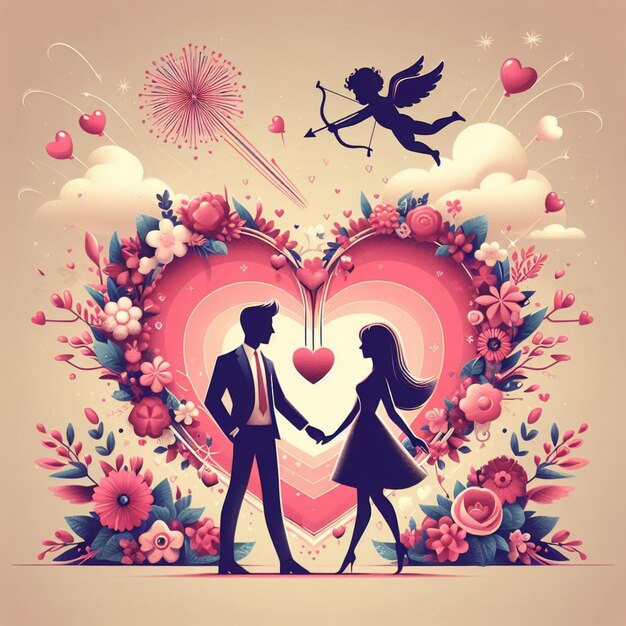 Ilustración vectorial del día de San Valentín