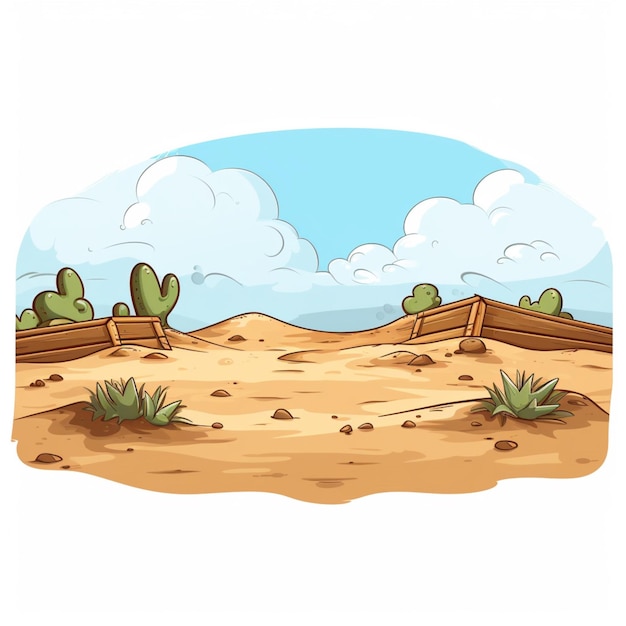 Foto ilustración vectorial de dibujos animados sandbox 2d en fondo blanco