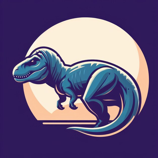 Ilustración vectorial del dinosaurio tiranosaurio