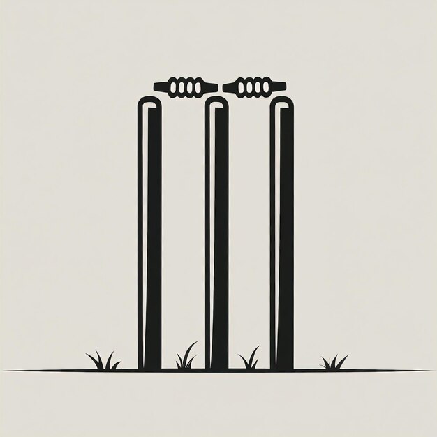 Foto ilustración vectorial de dos cercas de madera