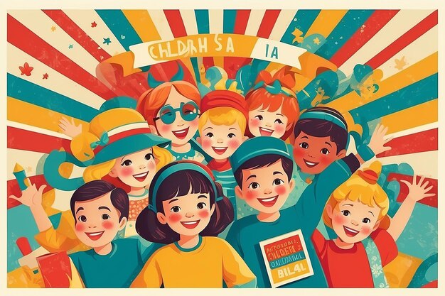 Ilustración vectorial fácil de editar de niños celebrando el Día de la Amistad