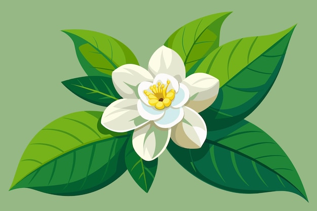 Ilustración vectorial de las flores de jazmín
