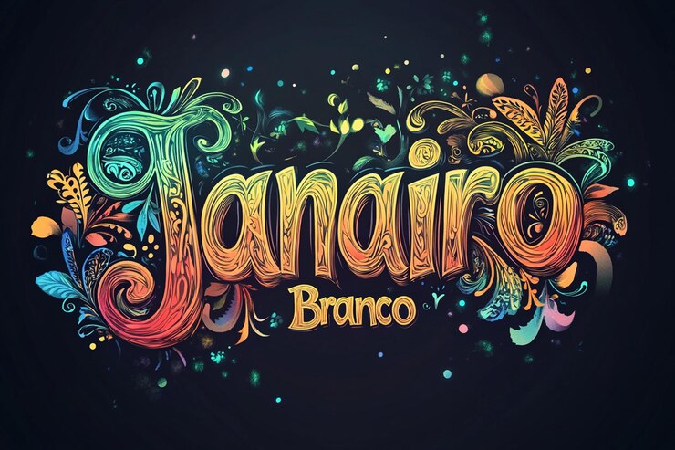 Foto ilustración vectorial de gradiente de janeiro en colores